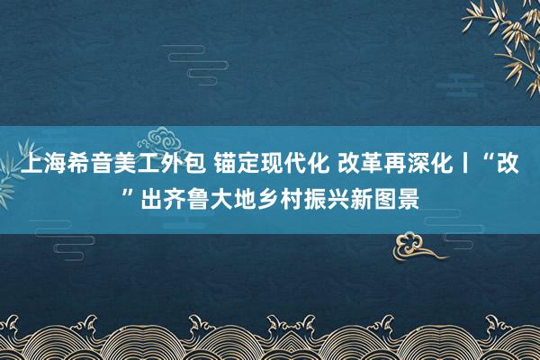 上海希音美工外包 锚定现代化 改革再深化丨“改”出齐鲁大地乡村振兴新图景