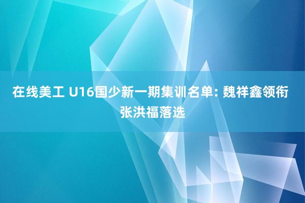 在线美工 U16国少新一期集训名单: 魏祥鑫领衔 张洪福落选